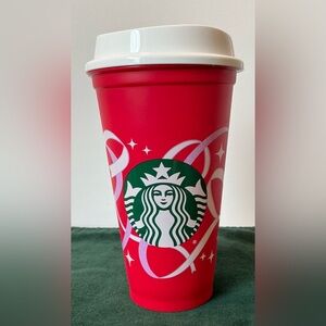 Starbucks 2021 Red Cup w/White Lid NEW Collectible & Reusable